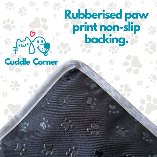 Cuddle Corner Dog Settle Mat / Travel Mat, 100×70cm, Non-Slip, Foldable, Washable Oxford Fabric with Carry Handle – Portable Dog Bed for Home, Crate, Car & Camping