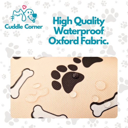 Cuddle Corner Dog Settle Mat / Travel Mat, 100×70cm, Non-Slip, Foldable, Washable Oxford Fabric with Carry Handle – Portable Dog Bed for Home, Crate, Car & Camping