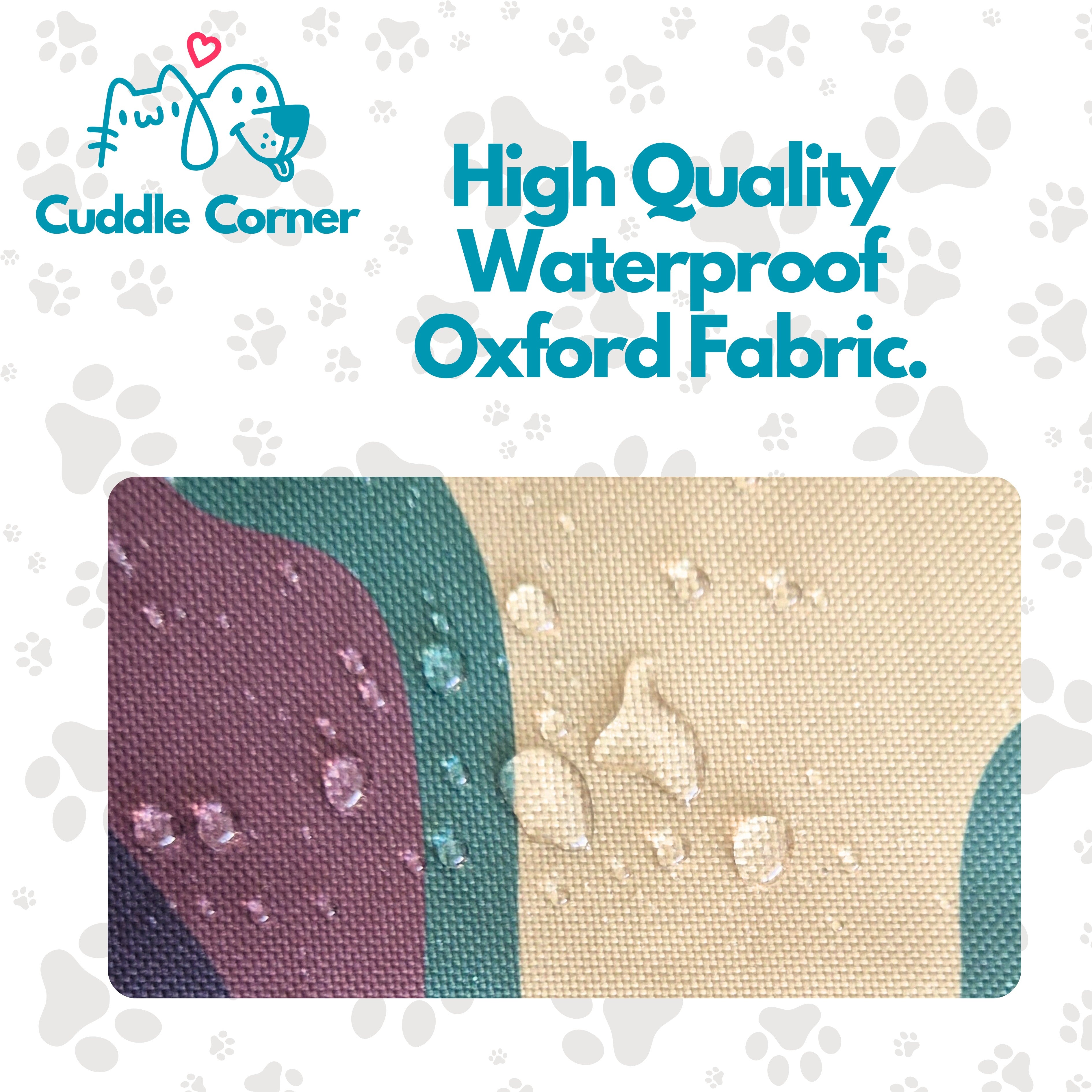 Waterproof Dog Settle Mat / Travel Mat, 100×70cm, Non-Slip, Foldable, Washable Oxford Fabric with Carry Handle – Portable Dog Bed for Home, Crate, Car & Camping