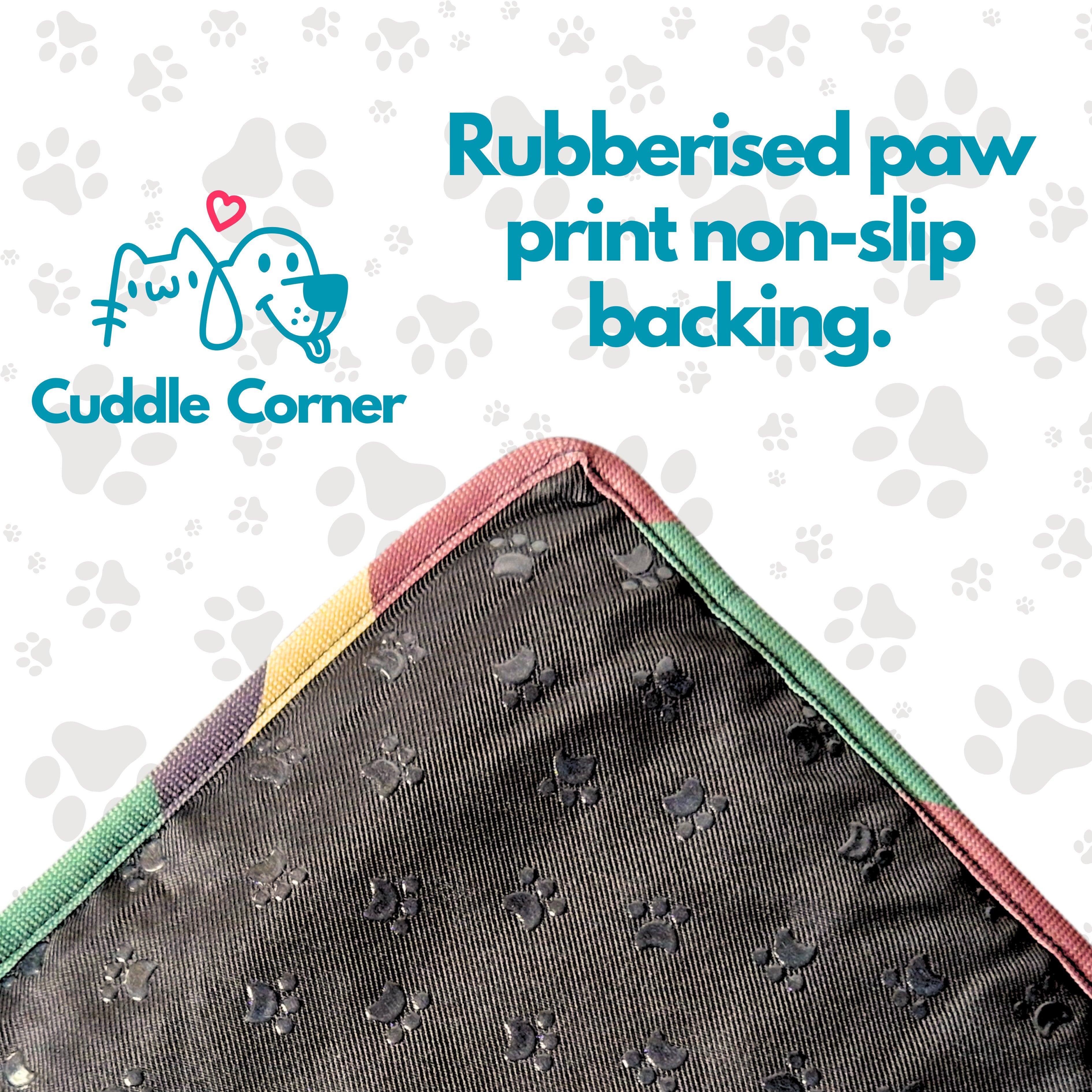Waterproof Dog Settle Mat / Travel Mat, 100×70cm, Non-Slip, Foldable, Washable Oxford Fabric with Carry Handle – Portable Dog Bed for Home, Crate, Car & Camping