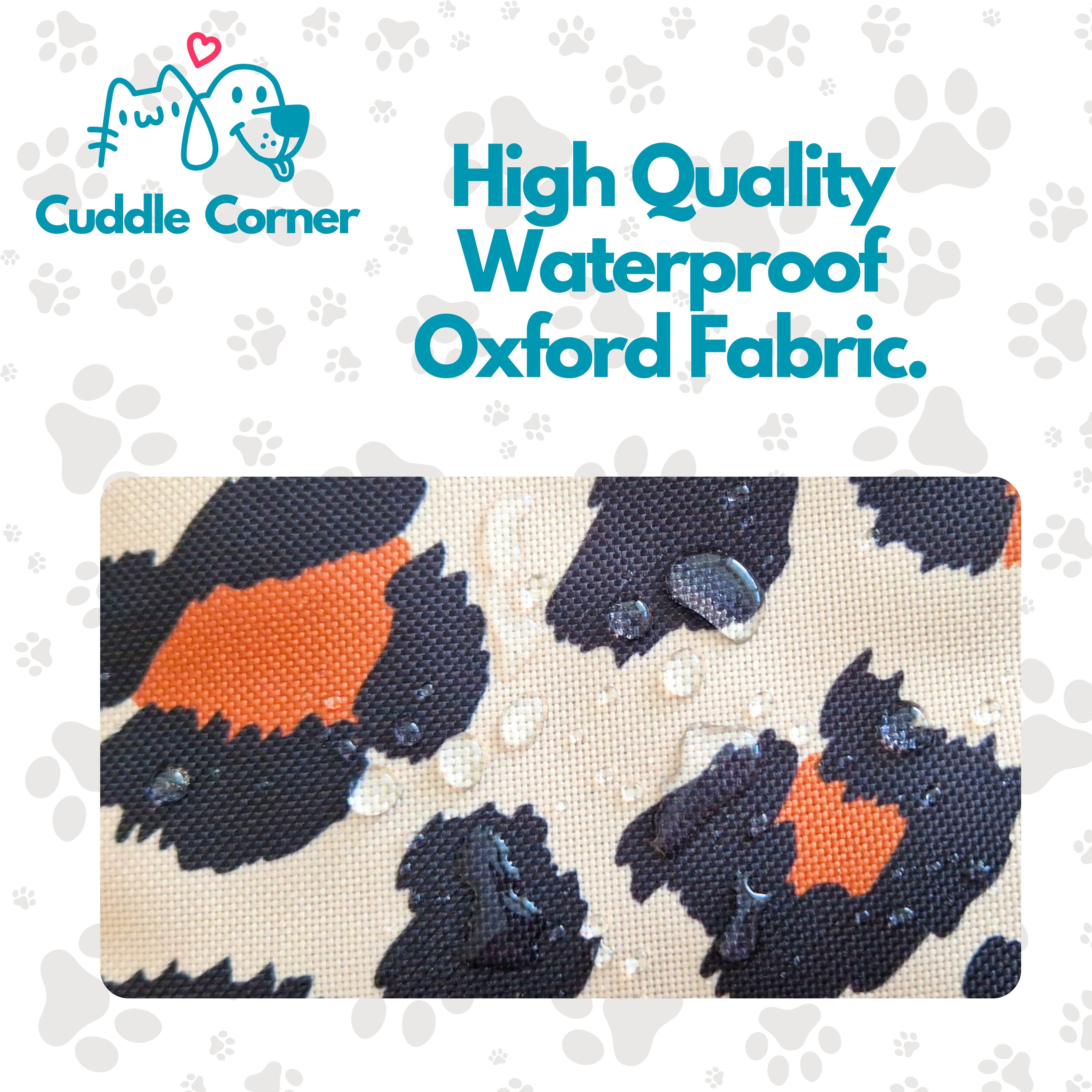 Cuddle Corner Dog Settle Mat / Travel Mat, 100×70cm, Non-Slip, Foldable, Washable Oxford Fabric with Carry Handle – Portable Dog Bed for Home, Crate, Car & Camping