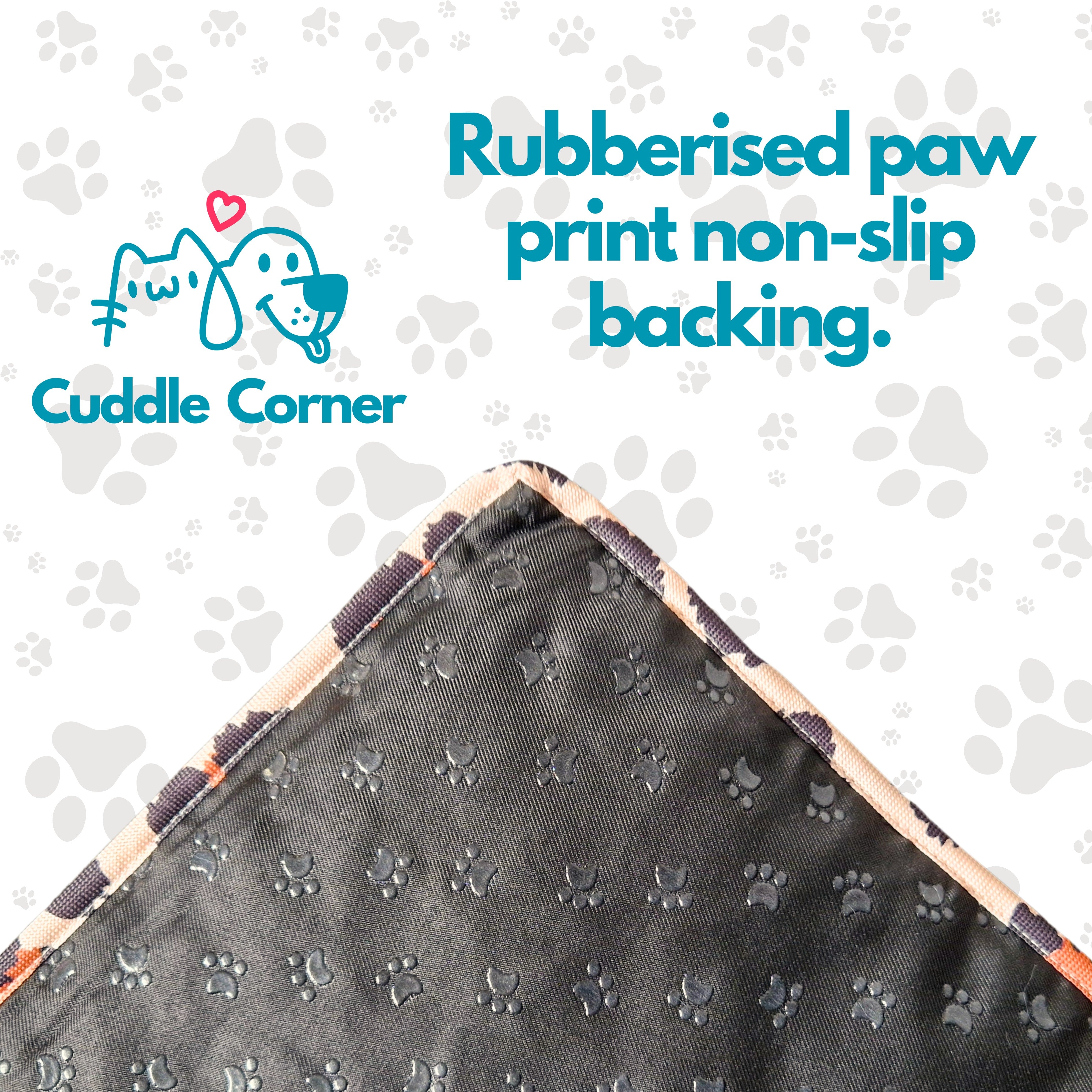 Cuddle Corner Dog Settle Mat / Travel Mat, 100×70cm, Non-Slip, Foldable, Washable Oxford Fabric with Carry Handle – Portable Dog Bed for Home, Crate, Car & Camping