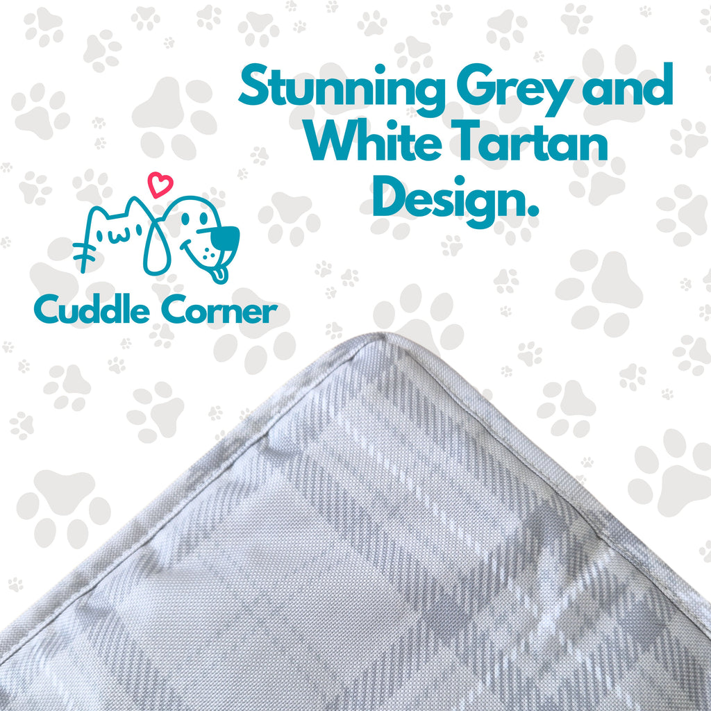 Cuddle Corner Dog Settle Mat / Travel Mat, 100×70cm, Non-Slip, Foldable, Washable Oxford Fabric with Carry Handle – Portable Dog Bed for Home, Crate, Car & Camping