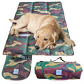 Waterproof Dog Settle Mat / Travel Mat, 100×70cm, Non-Slip, Foldable, Washable Oxford Fabric with Carry Handle – Portable Dog Bed for Home, Crate, Car & Camping